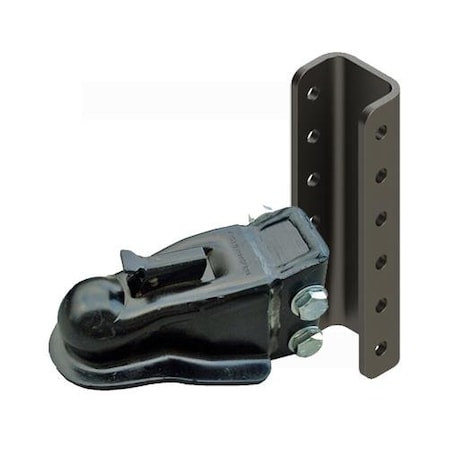 Redneck Trailer Supplies Coupler, 2 516 W6Hole Channel Bolts, 14K, Pac Rim 263757